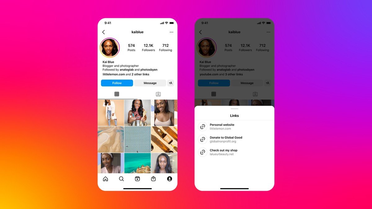 Instagram agora permite colocar até cinco links na bio; veja como fazer