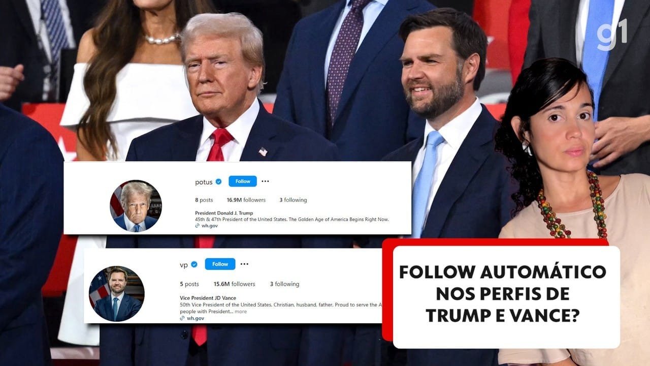 Usuários reclamam por seguir automaticamente perfil de Trump como presidente; Meta responde | Tecnologia