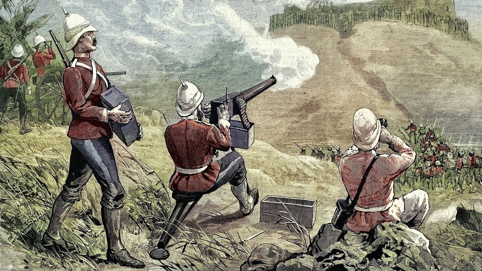 Quem inventou a primeira metralhadora?