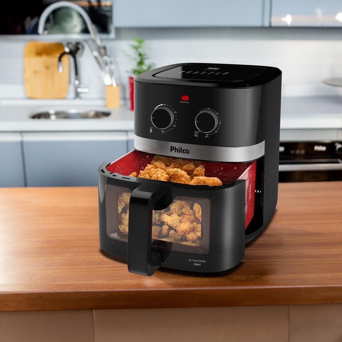 Philco lança air fryer com cesto ‘gigante’, visor transparente e revestimento que não gruda