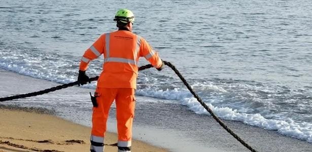 como navios ameaçam cabos de internet
