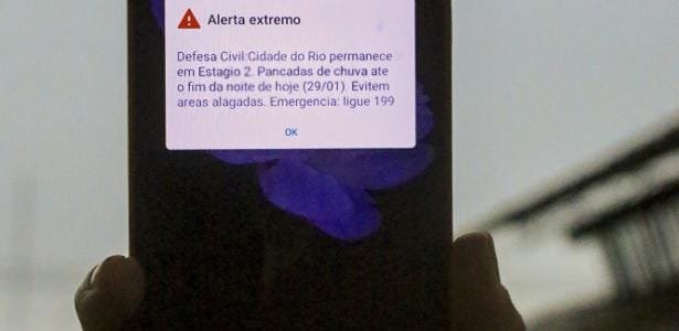 como é alerta de chuva pelo celular no Rio