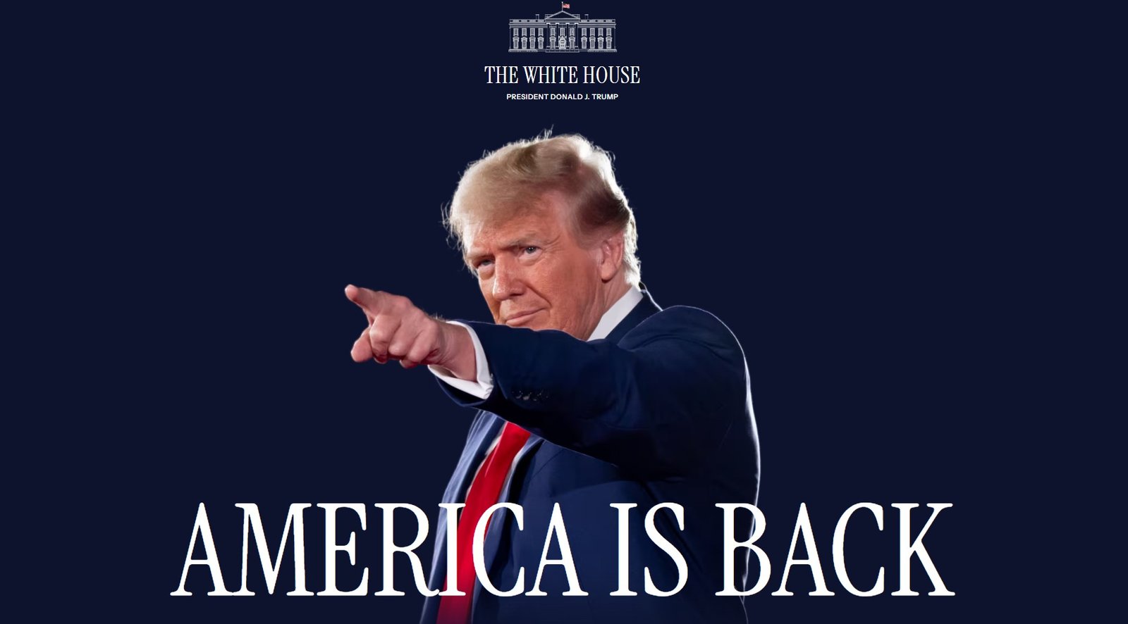 ‘America is back’: site da Casa Branca muda e passa a exaltar Trump | Mundo