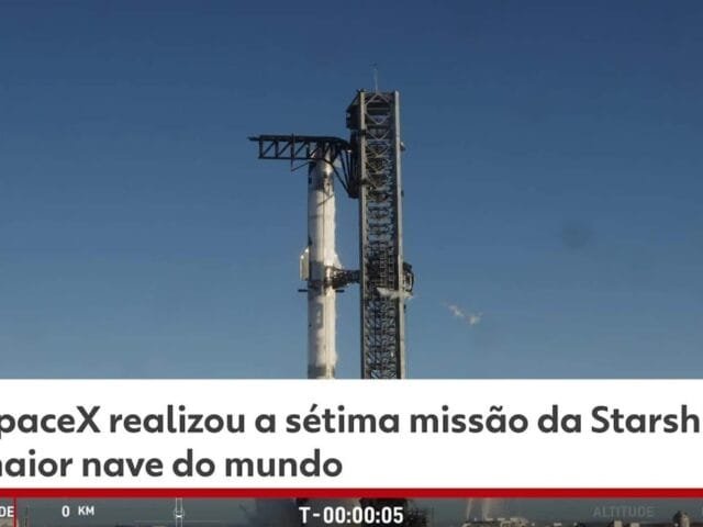 SpaceX lança 8ª missão não tripulada da Starship, a maior nave do mundo