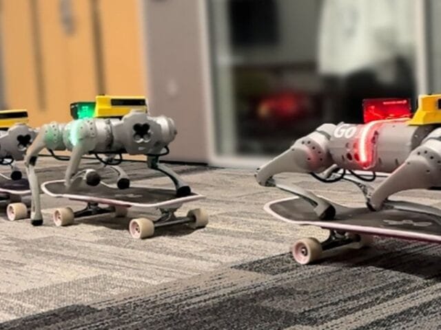 Só os loucos sabem: robôs com quatro ‘pernas’ aprendem a andar de skate