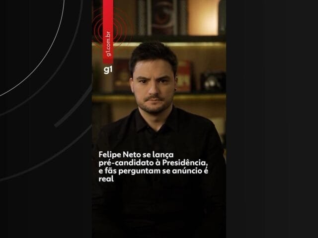 Felipe Neto se lança pré-candidato à Presidência, e fãs perguntam se anúncio é real