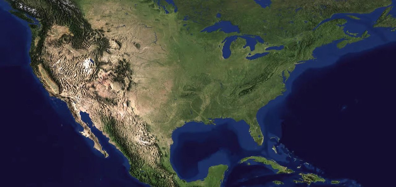 América Norte pode estar sofrendo erosão e afundando aos poucos
