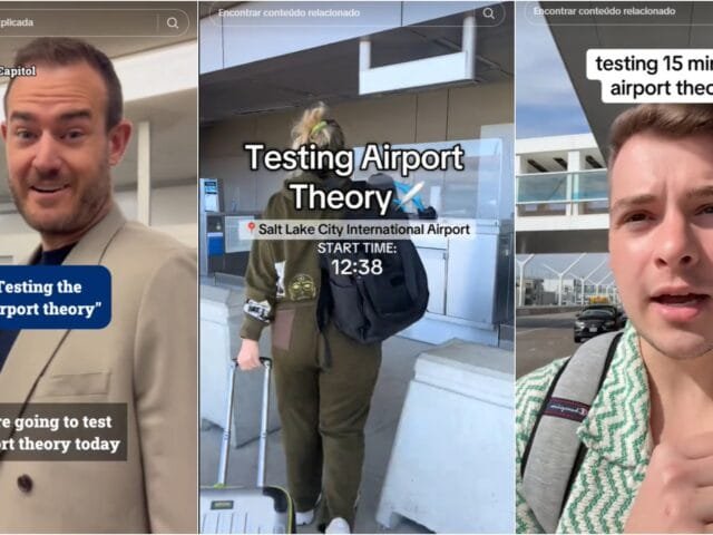 'Teoria do aeroporto': influencers testam trend do TikTok de chegar só 15 minutos antes para pegar voo