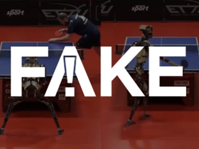É #FAKE vídeo de robô fazendo jogada genial contra humano no tênis de mesa | Fato ou Fake