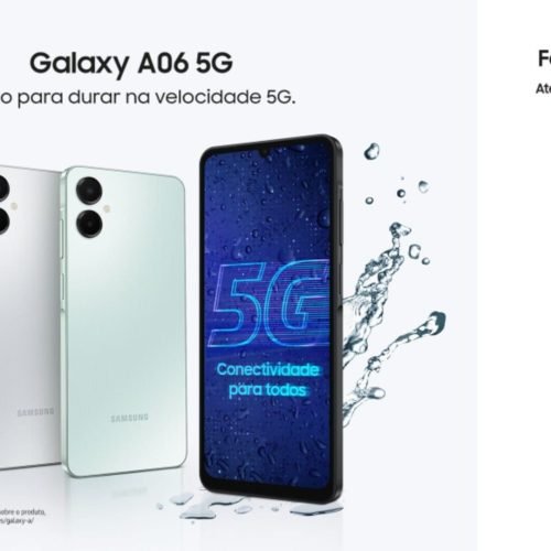 Samsung lança Galaxy A06 5G com quatro anos de atualizações do Android no Brasil