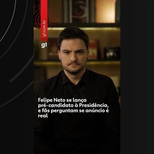 Felipe Neto se lança pré-candidato à Presidência, e fãs perguntam se anúncio é real