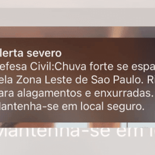 Como receber o aviso durante chuva forte