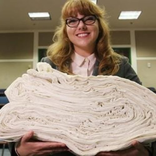 Quantas vezes dá pra dobrar papel ao meio e por que recorde é baixo?