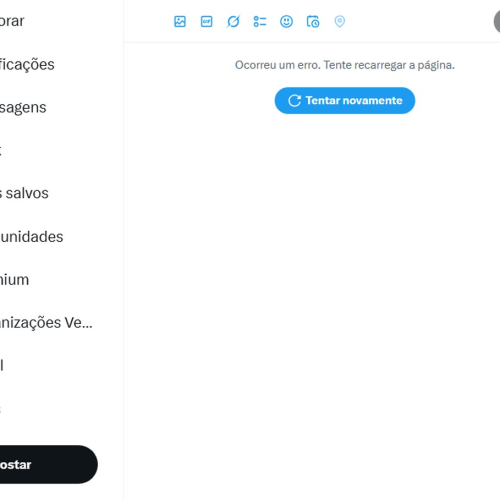 X apresenta instabilidade neste sábado