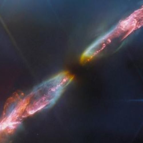 James Webb capta imagem inédita de jatos supersônicos de estrela