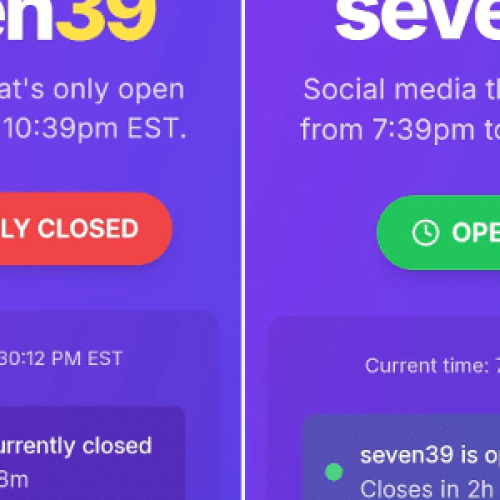 Testei Seven39, nova rede social funciona só 3h ao dia